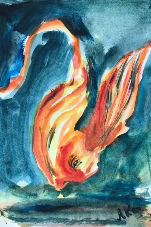 ▷ Farebird by Alla Kechedzhan, 2025 | Watercolor Drawing Exclusive Offer