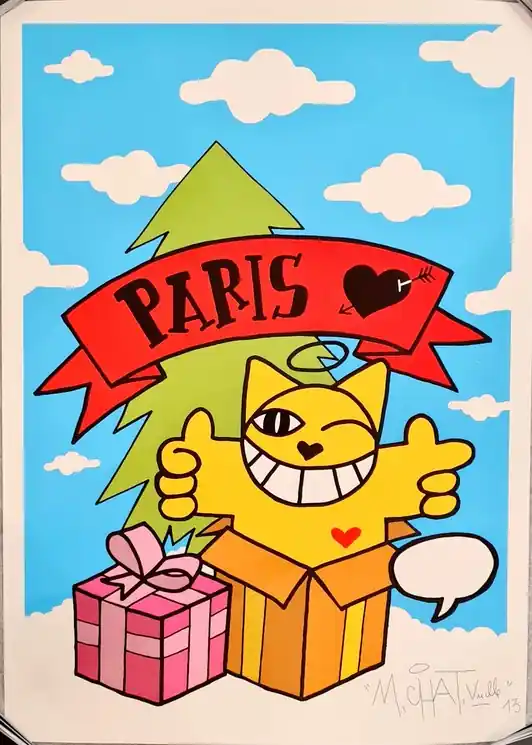 ▷ Paris by M.Chat, 2018 | Screen print Bulk Order