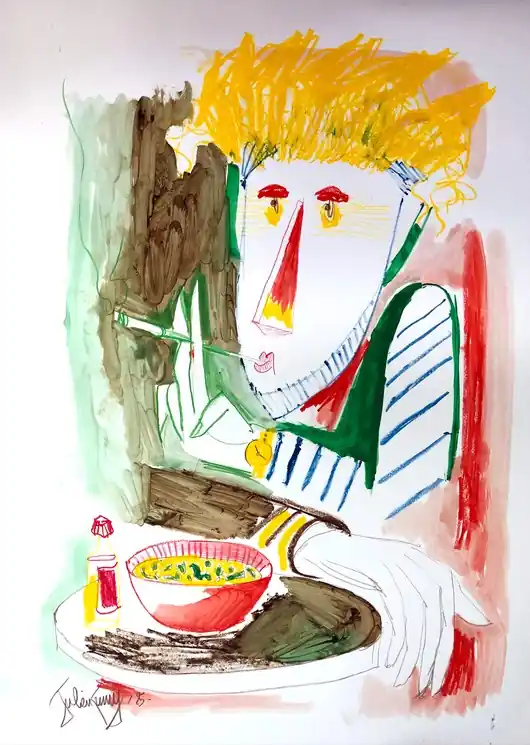 Editor’s Pick ▷ Le petit prince au japon by Julien Cuny, 2025 | Oil Painting for Sale