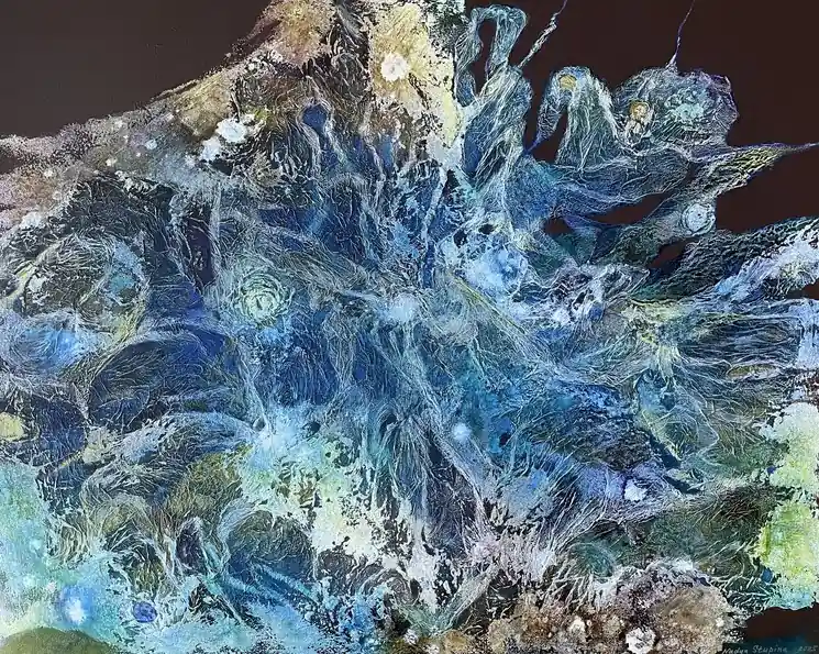▷ Movement of the universe by Nadezda Stupina, 2025 | Canvas Painting Last Chance