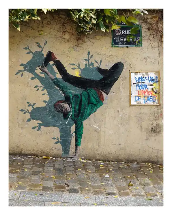 ▷ Planté-là by Levalet, 2024 | Digigraphy Print Original