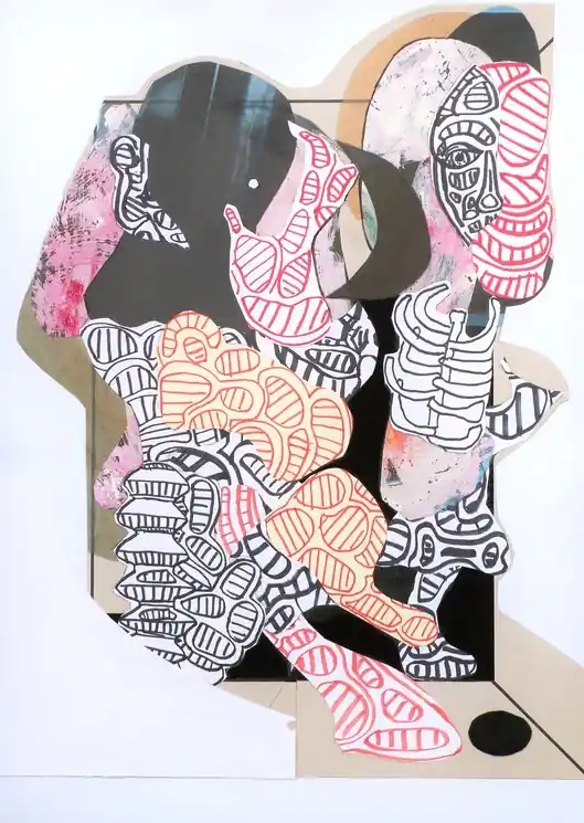High Quality ▷ Carcasse # 4 by Pascal Marlin, 2022 | Collage Drawing