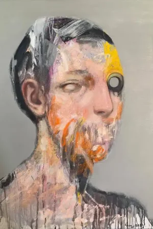 ▷ #4 From Witness of 2020 Series by Guy Ghazanchyan, 2020 | Oil Painting for Sale Price Drop