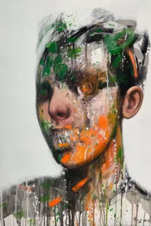 ▷ #3 From Witness of 2020 Series by Guy Ghazanchyan, 2021 | Oil Painting for Sale Affordable