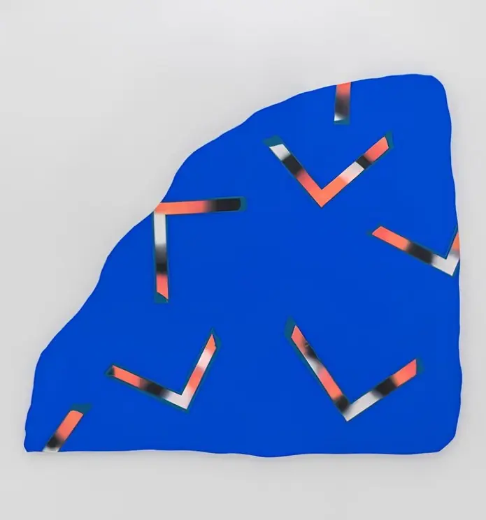 Limited Time ▷ Taped Blue by Aldo Chaparro, 2020 | Acrylic Sculpture