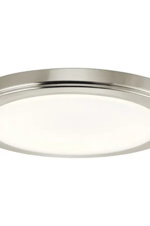 Zeo LED 10 inch Brushed Nickel Flush Mount Light Ceiling Light in 4000K Trusted Brand