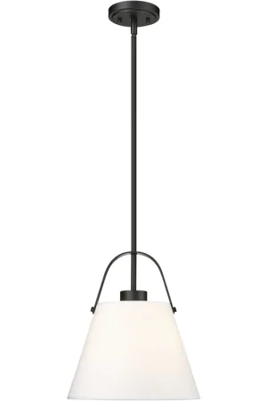 Z-Studio 1 Light 12.5 inch Matte Black Pendant Ceiling Light Genuine