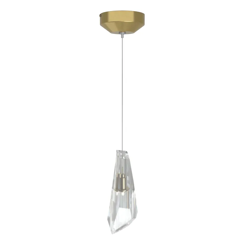 Luma 1 Light 4 inch Modern Brass Mini Pendant Ceiling Light Final Sale