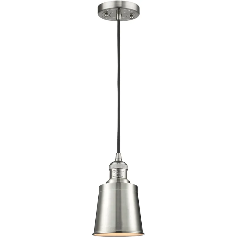 Franklin Restoration Addison 1 Light 5 inch Brushed Satin Nickel Mini Pendant Ceiling Light in Incandescent, Franklin Restoration High Quality