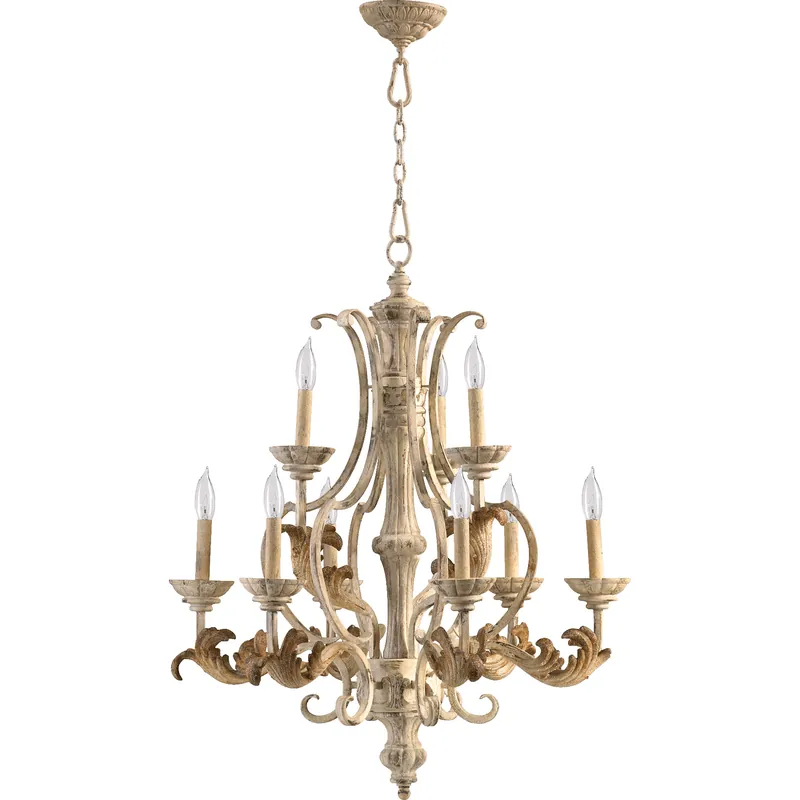 Clearance Florence 9 Light 28 inch Persian White Chandelier Ceiling Light