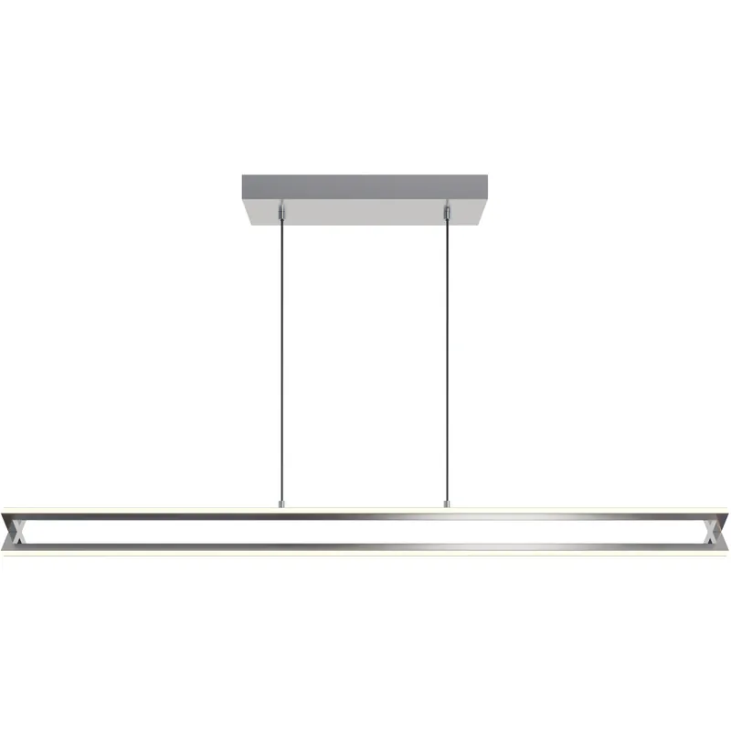 Super Sale Cass LED 48 inch Satin Nickel Linear Pendant Ceiling Light