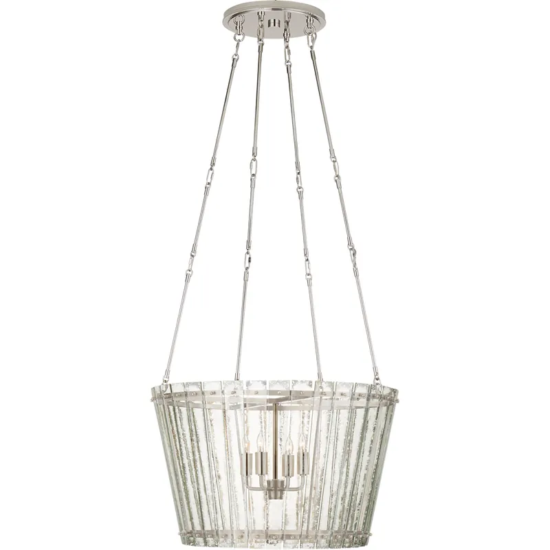 Carrier and Company Cadence 4 Light 23.5 inch Polished Nickel Chandelier Ceiling Light, Medium Flash Sale