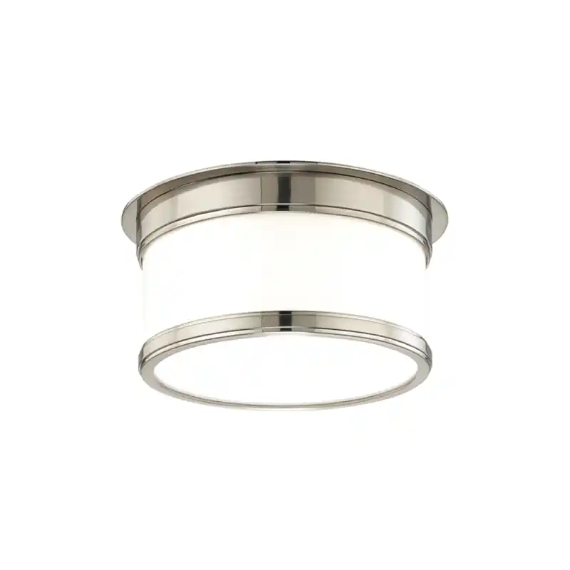Geneva 1 Light 9.25 inch Satin Nickel Flush Mount Ceiling Light Save Now