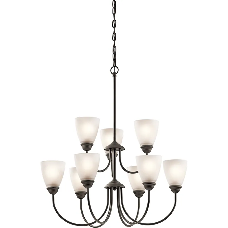 Jolie LED 28 inch Olde Bronze Chandelier 2 Tier Ceiling Light, 2 Tier Fast Shipping