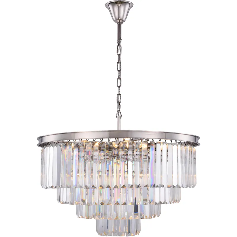 Crafted Sydney 17 Light 32 inch Polished Nickel Chandelier Ceiling Light, Urban Classic