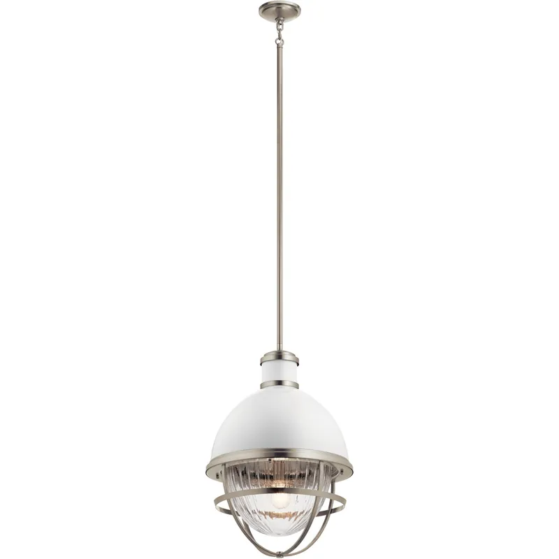 Affordable Tollis 1 Light 16 inch Brushed Nickel Pendant Ceiling Light