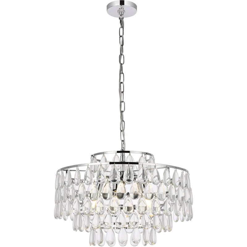 Mila 5 Light 20 inch Chrome Pendant Ceiling Light Markdown