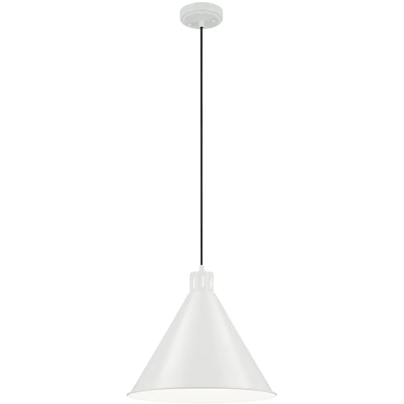 Get Yours Zailey 1 Light White Pendant Ceiling Light