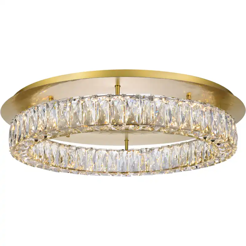 Editor’s Pick Monroe 26 inch Gold Flush Mount Ceiling Light
