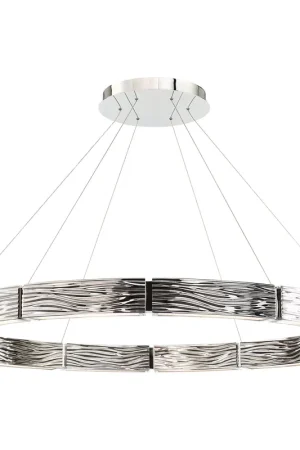 Zelda LED 48 inch Polished Nickel Chandelier Ceiling Light in 48in. Markdown