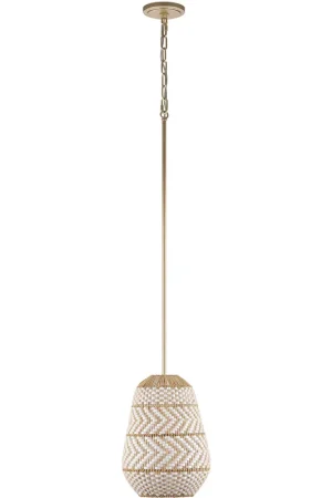 Zanzibar 1 Light 10 inch Soft Gold Pendant Ceiling Light No Minimum Order