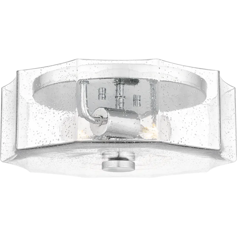 Luxury Kaplan 2 Light 14 inch Polished Chrome Flush Mount Ceiling Light, Medium