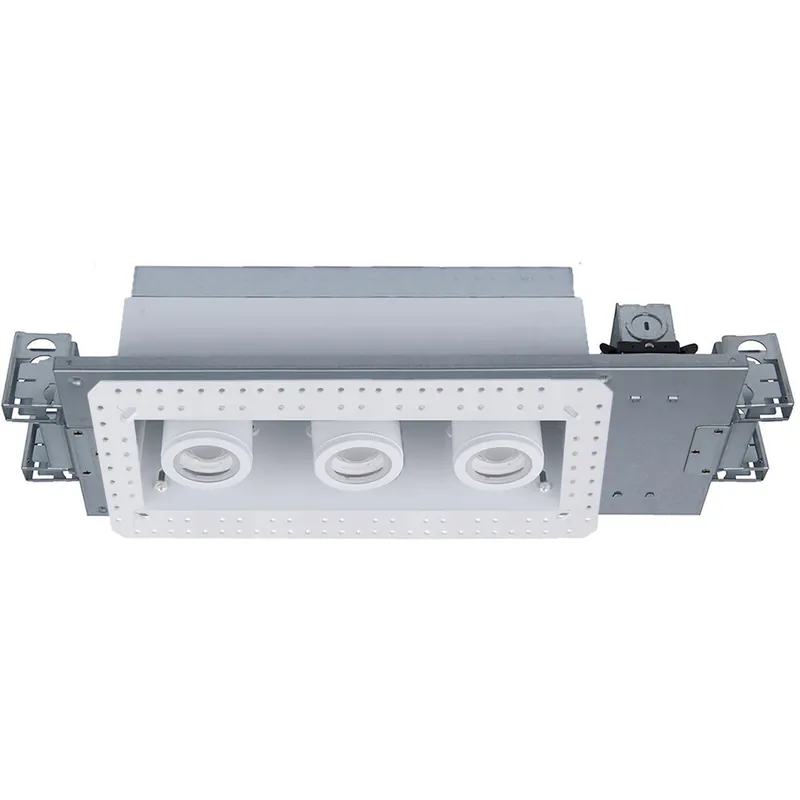 Authentic Silo Multiples LED White White Multiple Recessed Trim in 3000K, White/White