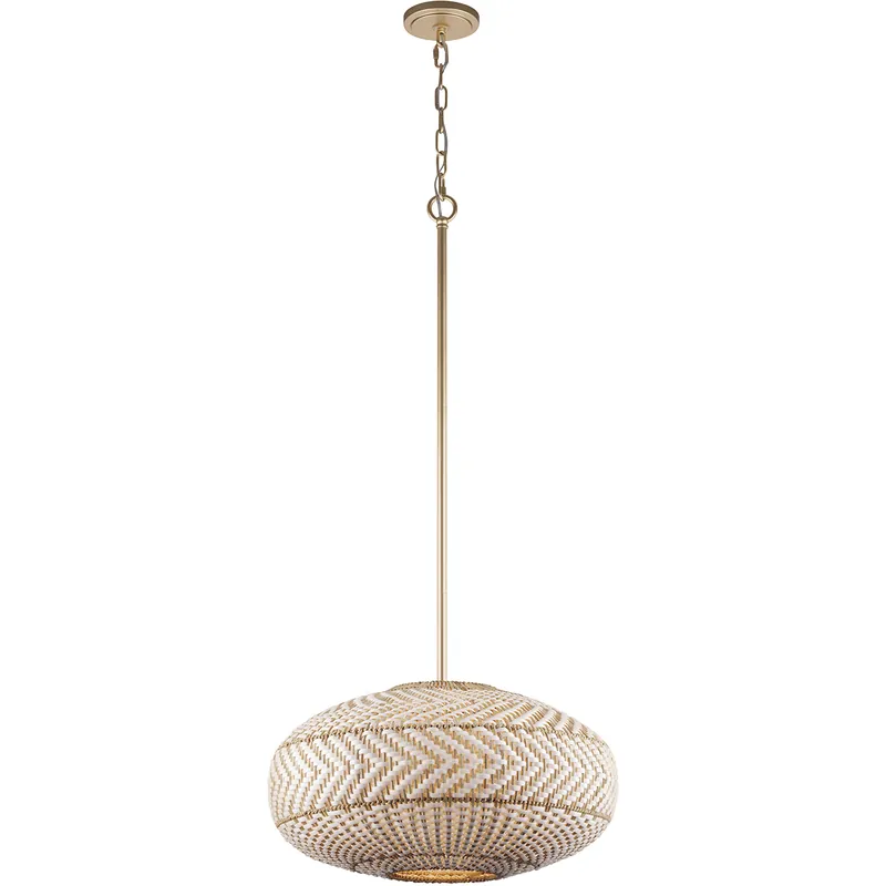 Zanzibar 4 Light 22 inch Soft Gold Pendant Ceiling Light Affordable