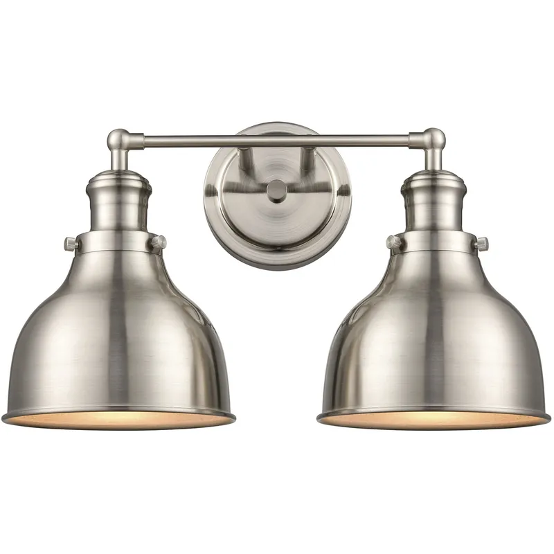 Haralson Vanity Light Wall Light in Satin Nickel Factory Price
