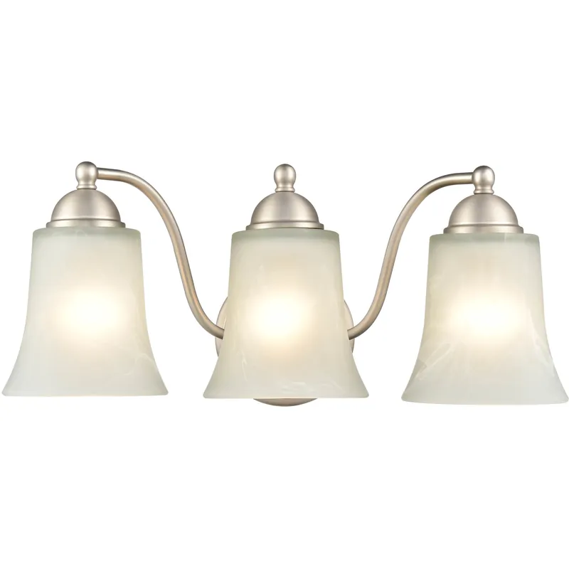 Abelia 3 Light 18 inch Satin Nickel Bathroom Vanity Light Wall Light Hot Picks