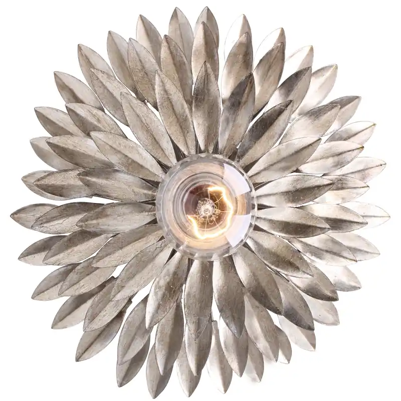 Broche Wall Sconce Wall Light in Antique Silver Fan Favorite