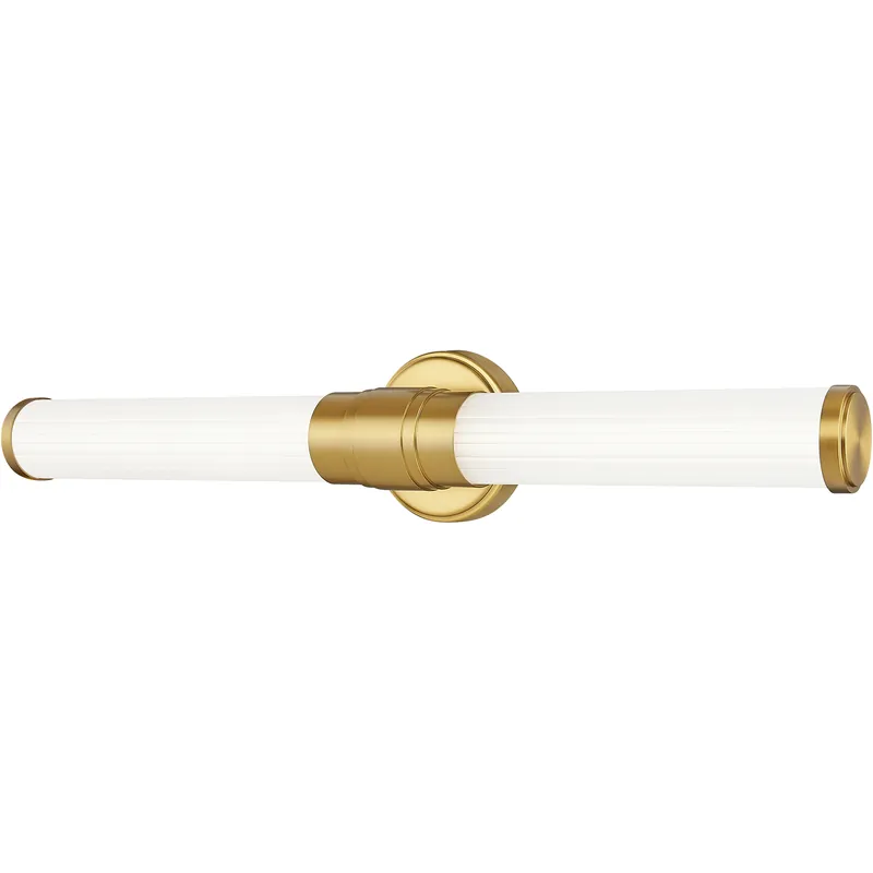 Hot Deal Warwick LED 25.25 inch Modern Gold Bath Vanity Wall Light