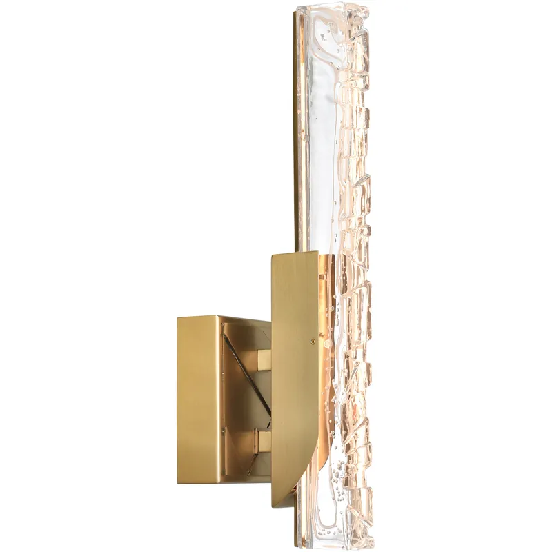 Warranty Included Valira LED 4.3 inch Brass Wall Light