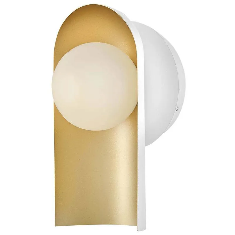 Zuri Sconce Wall Light in Satin Off-White Shop Now