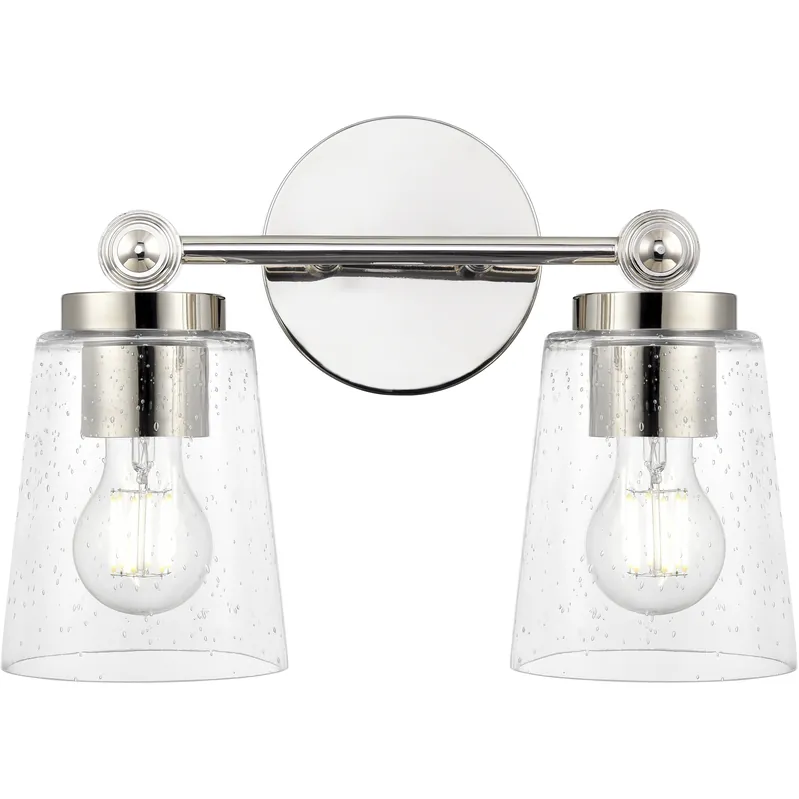 Markdown Lauryn 2 Light 13.5 inch Polished Nickel Bathroom Vanity Light Wall Light