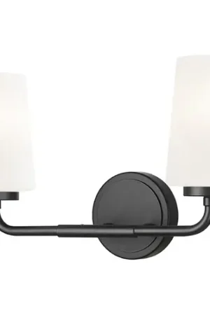 Z-Lite Montford Matte Black Bathroom Light Certified