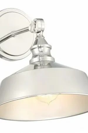 10-Inch Adjustable Wall Sconce in Polished Nickel by Meridian Crafted