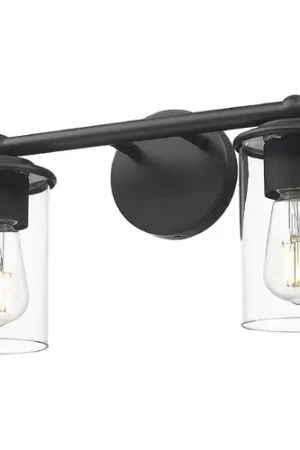 Z-Lite Thayer Matte Black Bathroom Light Clearance