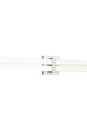 Z-Lite Zane Brushed Nickel LED Vertical Bathroom Light Same Day Shipping