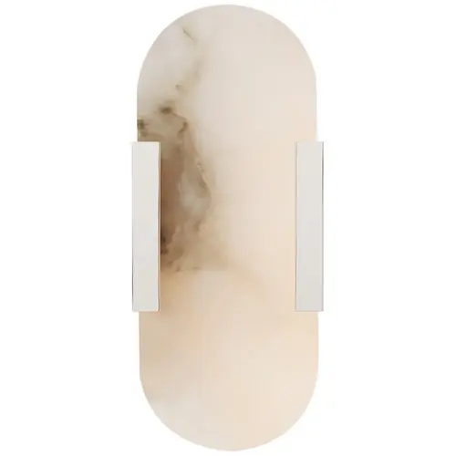 Kelly Wearstler Melange 10-Inch Sconce in Nickel by Visual Comfort Signature Modern