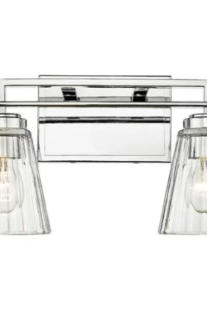 Z-Lite Lyna Chrome Bathroom Light Worldwide Shipping