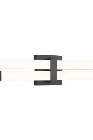 Z-Lite Zane Matte Black LED Vertical Bathroom Light Trending