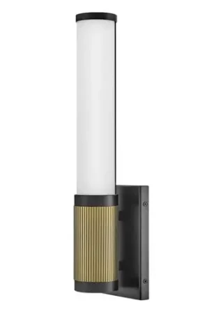 Zevi LED Wall Sconce in Black & Lacquered Brass by Hinkley Lighting Buy Today