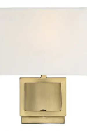 10.38-Inch High Wall Sconce in Natural Brass by Meridian Latest