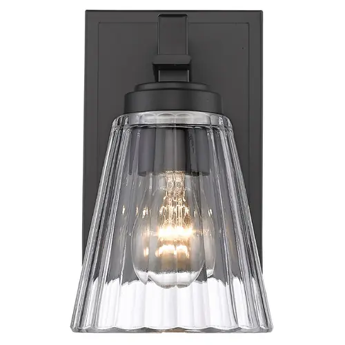 Popular Z-Lite Lyna Matte Black Sconce