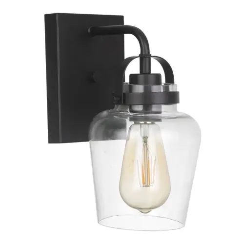 Direct From Factory Trystan Flat Black Sconce by Craftmade Lighting