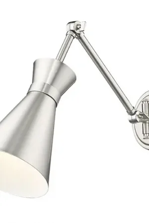 Z-Lite Soriano Brushed Nickel Plug and Cord Wall Lamp Deal