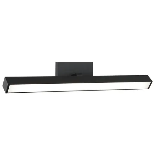 Authentic Matteo Lighting Parallel Matte Black LED Vertical Bathroom Light