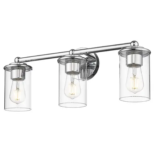 Fast Shipping Z-Lite Thayer Chrome Bathroom Light