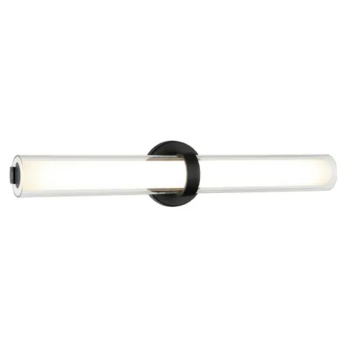 Satchie Matte Black LED Vertical Bathroom Light by Matteo Lighting Markdown